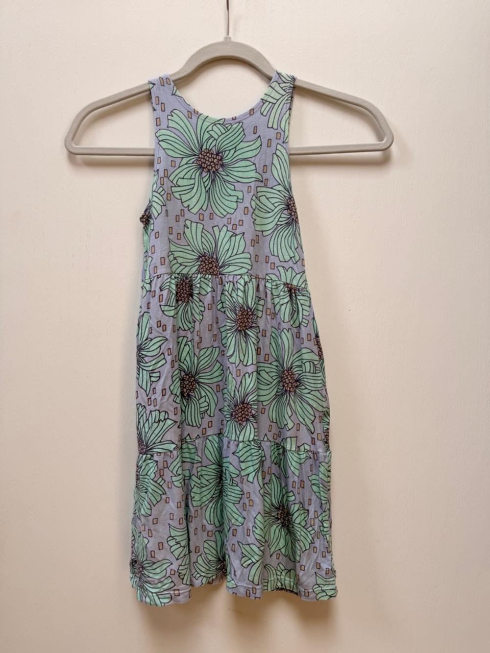 Fighting Eel x Jana Lam Girls Floral Tiered Sundress